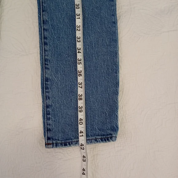 Madewell Blue Denim Jeans straight leg size 27t (flaw) - Picture 12 of 12